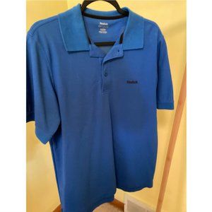 Reebok Blue Short Sleeve Polo Shirt